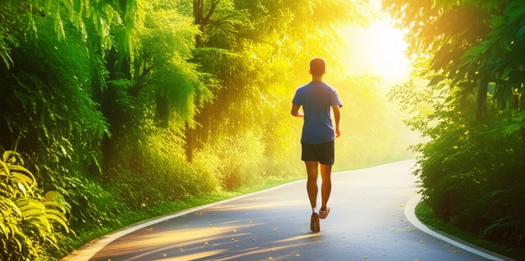 달리는 사람들의 모습