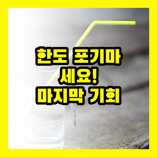 대출 한도, 포기하지 마세요! 마지막 기회가 왔습니다
