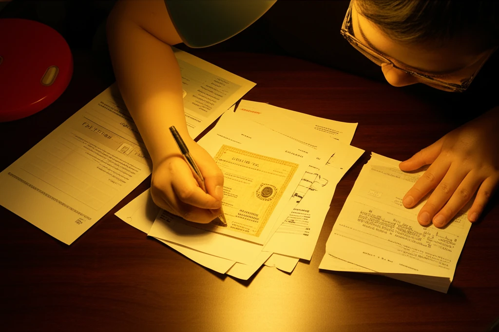 서류 확인 이미지