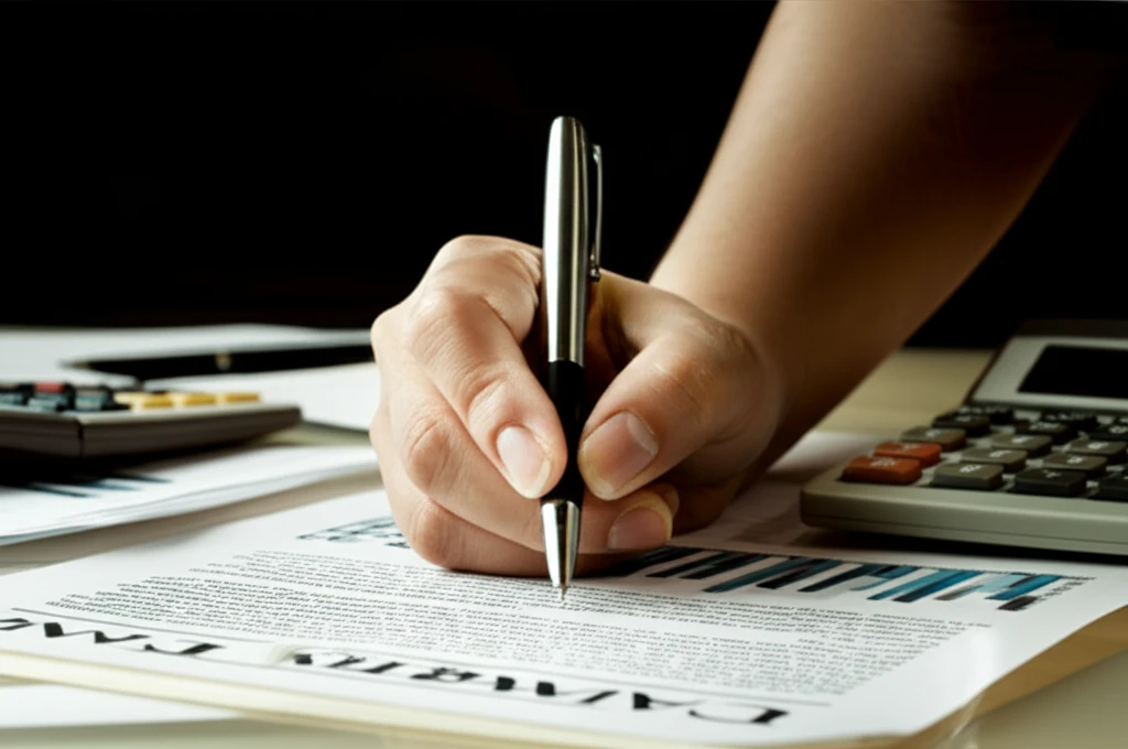 상환 계획을 세우는 모습