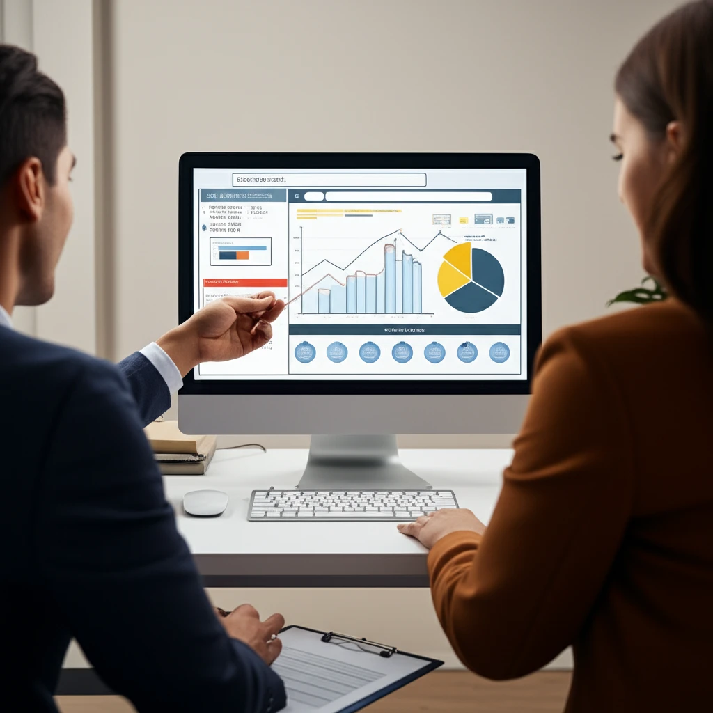 전문가와 상담하는 모습