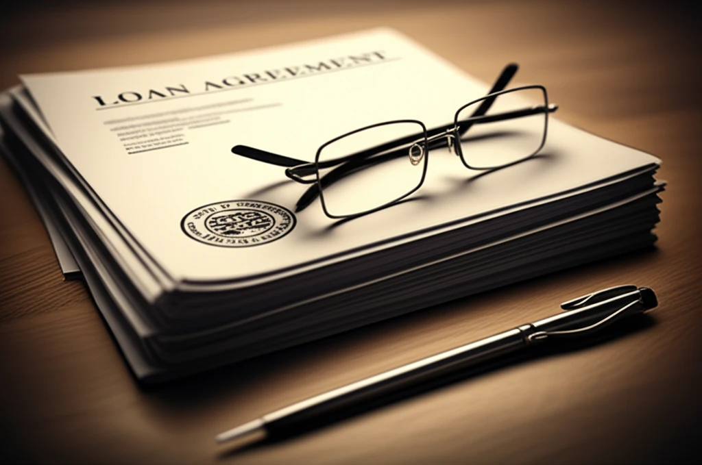 대출 서류 더미 이미지