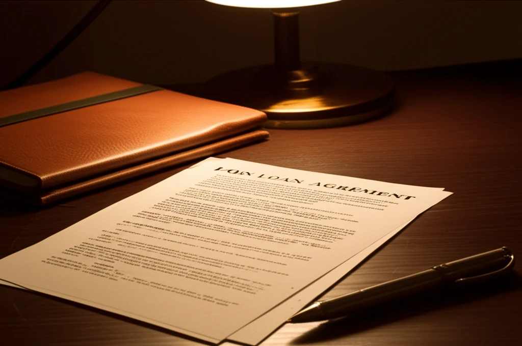 대출 계약서 확인 이미지