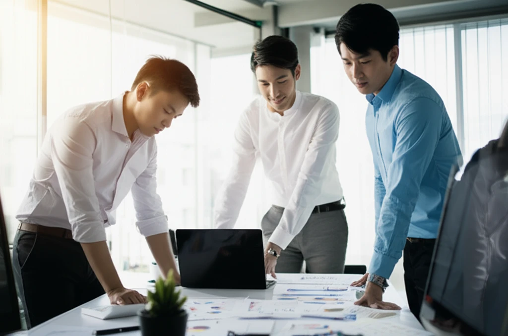 컨설팅을 받는 모습