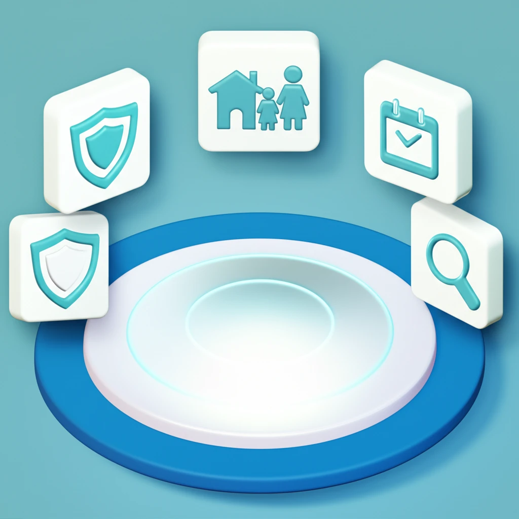 고해상도 미니멀 라이프스타일: 따뜻한 자연광 아래 원목 책상 위에 놓인 스마트폰과 신용카드, 복지로 앱 화면이 선명하게 보이는 고급 인테리어 잡지 스타일 사진