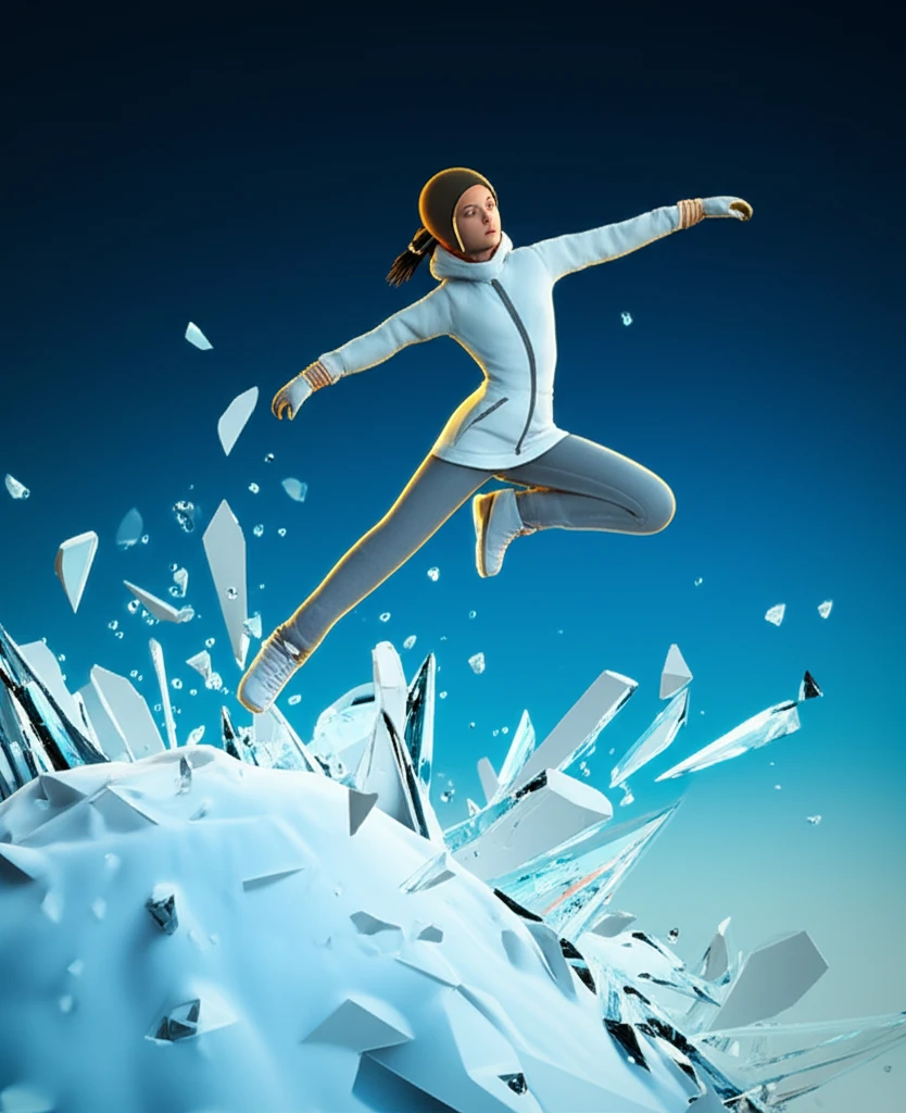 최가온이 3차 시기에서 900도 고난도 기술을 성공시키는 모습, Phase One XF, 100 megapixels, soft natural window lighting, 극도로 깨끗한 화이트 밸런스와 부드러운 그림자의 고급 인테리어 잡지 스타일