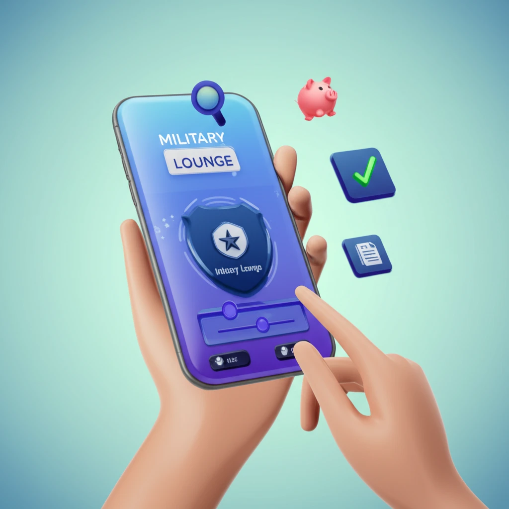 하나원큐 앱 밀리터리 라운지 화면 캡처